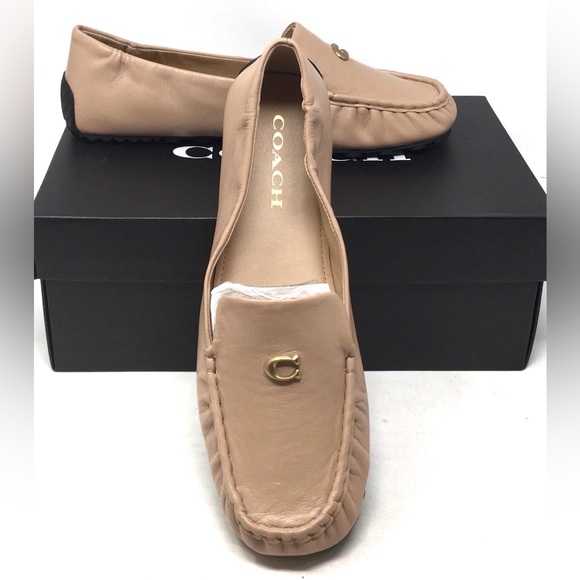 Coach RONNIE Leather Loafer Buff Size 8.5B - Picture 1 of 14